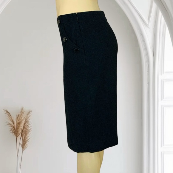 J Crew Wool Pencil Skirt EUC Size 4 Waist 15" Hip 18" Length 23" - Picture 7 of 10